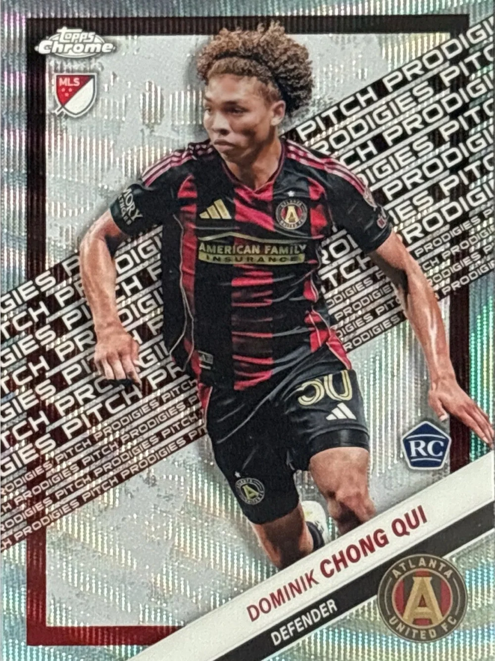Topps Chrome Dominik Chong Qui Rookie Soccer Card- Atlanta